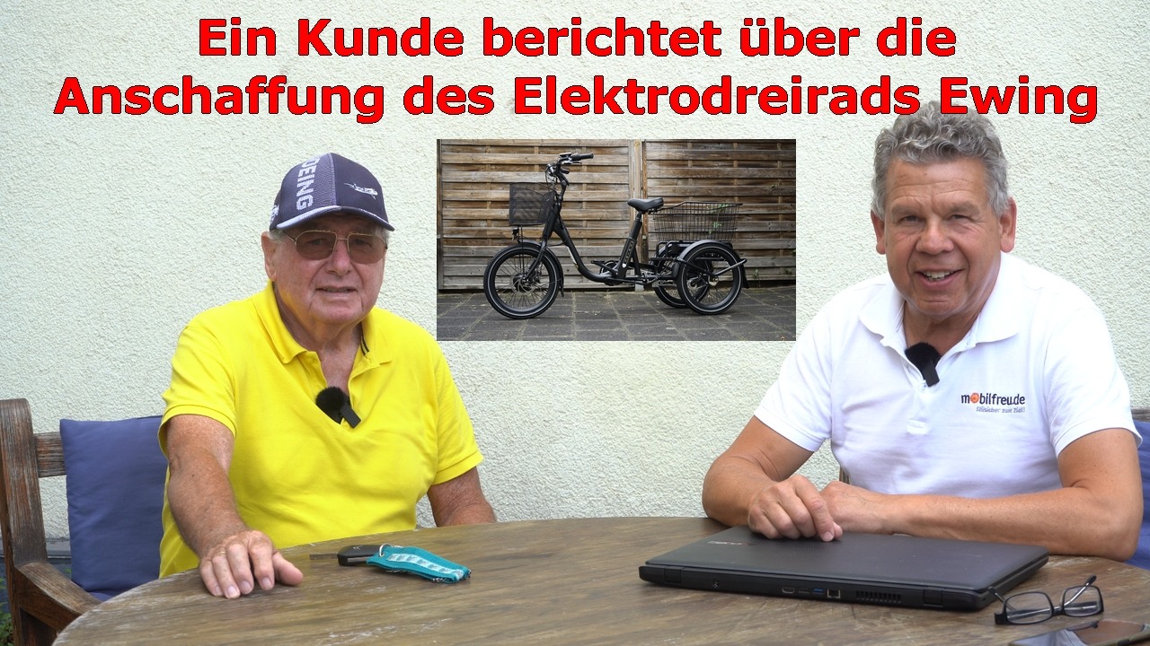 Ein Kunde berichtet über die Anschaffung des Elektrodreirads Ewing bei mobilfreu.de